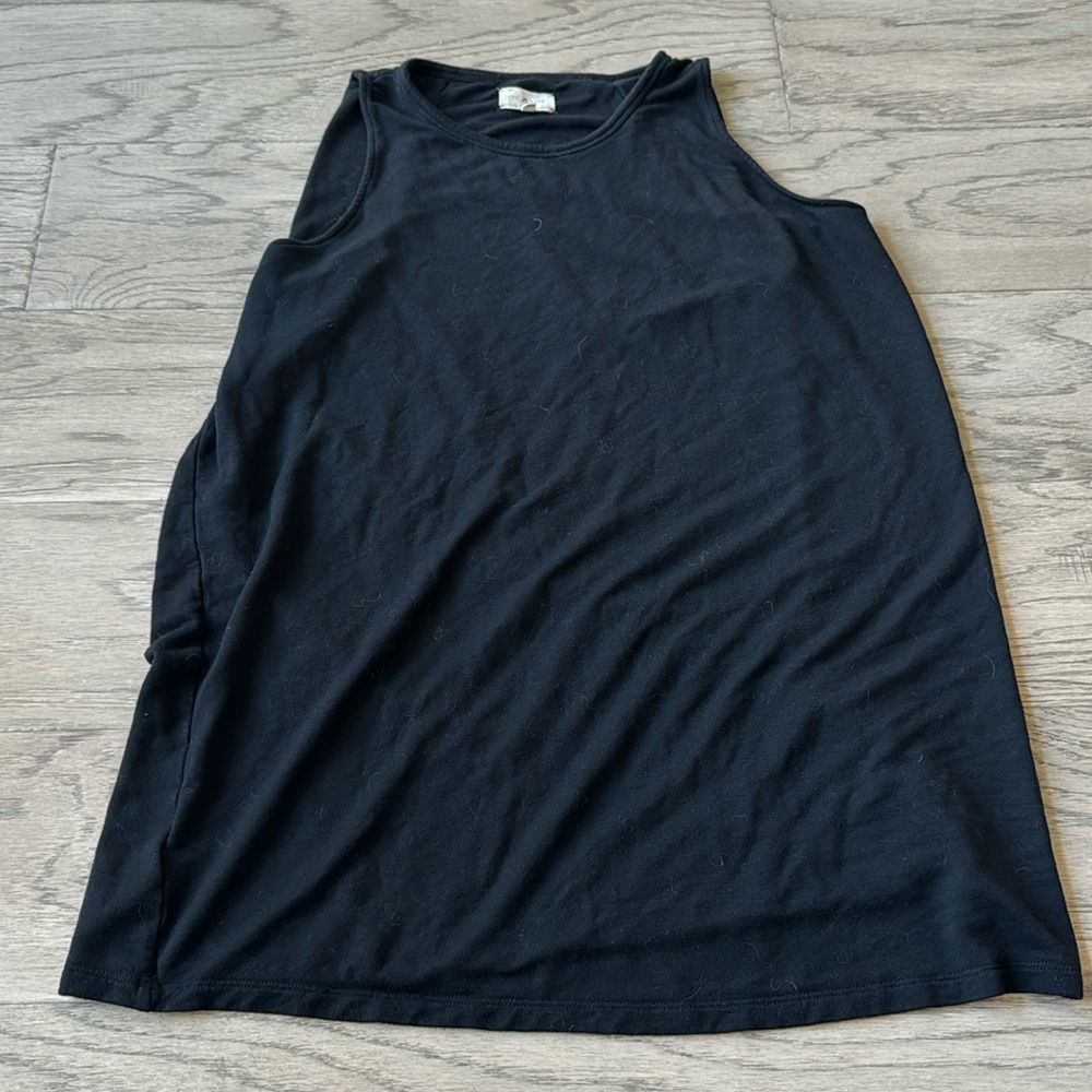 Lou & grey black sleeveless tshirt dress, new - tag removed to wash